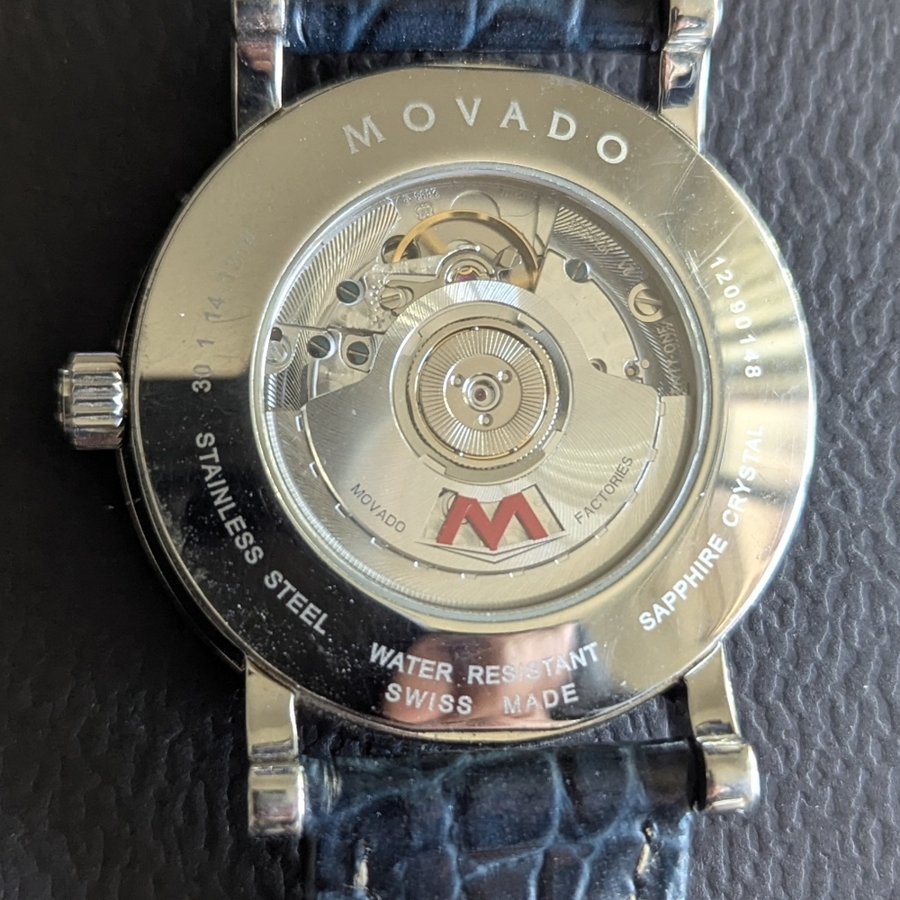 Movado Black and Silver World Time Watch - Picture 10 of 14